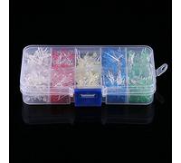 Eacam 500 Piezas de 3 Mm LED Claro Amarillo Rojo Azul Verde Surtido Diodos Kit de Bricolaje, Vida útil Más Larga, Consumo de Energía Más bajo, Más Rápido