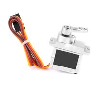 Eacam Accesorio Servo de Metal, Sonido Ultra Silencioso, Oruga 4WD, para Camión MN D90 D91, WPL B1 B14 B16 B24 C14 C24 B36 1:16 con Alta Precisión, Buen Rendimiento (Plata)