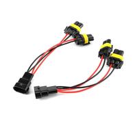 Eacam Arnés de Cables Divisores Quad Bi-Xenon 9005/9006, Fácil Instalación, Rendimiento Estable, Práctica Actualización de Faros con Cable de Cobre de Calidad, para Uso de Faros con