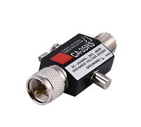 Eacam Arrester, Protector de Sobretensión Coaxial UHF para Antena, con Elemento de Carga de Gas, Estructura Simple, Instalación Fuerte y Fácil para Transceptor, Receptores, etc.