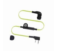 Eacam Auriculares con Sonido Claro, Auricular Universal K Head Walkie Talkie de 2 Pines con Micrófono Incorporado, Adecuado para Policía, Guardias de Seguridad, Manos Libres (Azul)