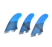 Eacam Compatible Fiberglass Surfboard Fins G7 Thruster Set Blue Carbon | Aletas de tabla de surf de fibra de vidrio compatibles con , juego de propulsor G7, aleta trasera reforzada con fibra de