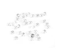 Eacam Cuentas Acrílicas 1000 Piezas de Relleno de Jarrón Transparente de 6 Mm, Decoración de Bodas, Manualidades, Mesa Azul, Cuentas Acrílicas Transparentes para Decoraciones de Bodas, (Transparente)