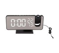 Eacam FM LED Digital Projection Alarm Clock with AutoBrightness & 180° | Reloj despertador con proyección digital FM LED con brillo automático y pantalla giratoria de 180°