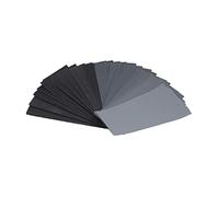 Eacam Juego de Papel de Lija de Grano 120 a 3000, Kit Impermeable para Pulir y Lijar, Uso Dual en Seco y Húmedo, Material de Resina Premium, Tamaño Pequeño y Peso Ligero, Amplia (juego de 42 piezas)