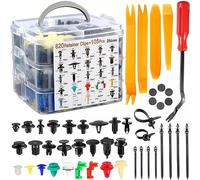 Eacam Juego de Remaches Automáticos de 925 Piezas, Surtido Sujetadores, Kit Clips para Embellecedores Paneles Puertas Automóviles con Removedor Grapas para la