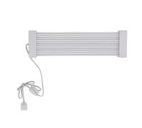 Eacam Kit de Extensión de Cable Flexible 24 Pines ARGB 205 Mm Compatible con Placas Base y Tarjetas Gráficas para una Estética Mejorada la PC (cabeza blanca)