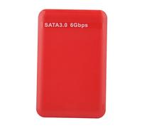 Eacam La Duradera Carcasa para Disco Duro de 2,5 Pulgadas Admite para Funcionalidad Hot Plug & Play (Rojo)