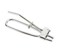 Eacam Manguera de Freno Pell, Herramienta de Abrazadera de Acero para Manguera de Vacío de para el Refrigerante del Embrague, Alicates de Engarzamiento Ajustable con Acabado Cromado,
