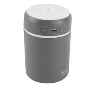Eacam Mini Humidificador USB para Coche, Difusor de Niebla Portátil (Gray) | Mini humidificador USB para coche - Difusor de niebla portátil silencioso con luces LED de colores