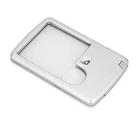 Eacam Muplamento de Tarjetas de Crédito 3x 6x con Lupa de Bolsillo de Bolsillo con LED, Diseño Portátil de Lentes Acrílicos LED para Leer Libros, Periódicos, Contratos, con una Caja