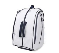 Eacam Pic Mochila De Almacenamiento con Compartimento para Zapatos, Bolso De Hombro Multicapa para Equipo Remo, Material PVC, Mochila con Compartimento Zapatos (Blanca)