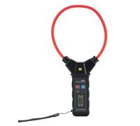 Eacam Pinza Amperimétrica Flexible de Corriente CA 0-5000A 0-6000V Pantalla LCD Retroiluminada Bobina Flexible Pinza Amperimétrica Grande, Digital, co