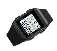 Eacam Reloj Deportivo Reloj Deportivo Atlético 1960 Digital Despertador con Cronógrafo y Cuenta Regresiva de Doble Hora Resistente Al Agua hasta 50 M con L (Azul)