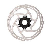 Eacam Rotor de Freno de Disco Bike Centerlock Acero Inoxidable con Anillo Bloqueo para Bicicleta Montaña y Carretera (180mm)