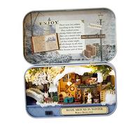 Eacam Snow Dream Miniatura DIY Box Theatre con Luces LED y Lindas Muñecas de Conejitos para Decoración del Hogar, Regalos y Escritura de Cartas (4)