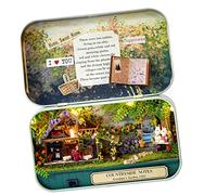Eacam Snow Dream Miniatura DIY Box Theatre con Luces LED y Lindas Muñecas de Conejitos para Decoración del Hogar, Regalos y Escritura de Cartas (5)