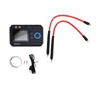 Eacam Soldador por Puntos con BateríA de Grado A de Alta Velocidad 5000 MAh, Punta Pluma Soldadura Latón Doble Pulso Salida Ajustable, Pantalla LCD (Batería incorporada 5000 mAh)