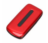 Eacam Teléfono de Volteo SIM Dual, Teléfono Celular de Pantalla de 1.77 Pulgadas de Pantalla, Pantalla Grande con Auricular Fuerte, Alerta de (Enchufe de la UE)