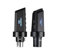 Eacam Transmisor de Micrófono con de Sonido Inalámbrico UHF, Alcance 25 M, Alimentación Fantasma 48 V, Recargable para Micrófonos Condensador Dinámicos, Dinámico 100 DB,