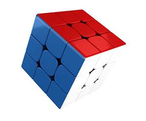 EACHHAHA Cubo de Velocidad magnético 3 x 3, MOYU RS3M,Cubo mágico, Profesional, Suave, Alta tolerancia a Errores, Adecuado para el Entrenamiento Antes del Juego, Juego Diario y Regalo de cumpleaños