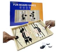 EACHHAHA Juego de Mesa de Hockey, Fast Sling Puck Juego, Juego de Rebote Rápido de Doble Combate, Juego de Mesa de Ajedrez Portátil - un Regalo Adecuado