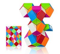 EACHHAHA Serpiente mágica 48 Secciones-Regalos cumpleaños niños Colegio-Magic Snake Cube-Serpiente Juguete Mágica-Fidget Toys-Juguetes educativos antiestrés(Multicolores*1)
