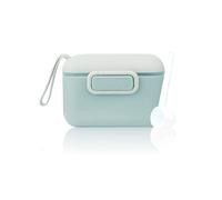EACHPT Dosificador Leche En Polvo, 450ML Un toque Dispensador Leche En Polvo Bebe, Dosificador Leche En Polvo Bebe, con cubierta de anillo de silicona sellada, barra niveladora y cuchara, (verde)