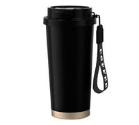 EACHPT Taza Termo Cafe para Llevar,Taza de Viaje de café con Aislamiento de 530ml Acero inoxidable,Revestimiento cerámico, a Prueba de Fugas y sin BPA,Taza de viaje de taza de café Portátil