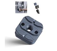 EACHSHOT Placa de liberación rápida de Cabezal Doble FALCAM F22 Adaptable a Tornillo de 1/4" + Adecuada para conexión de Cabezal Doble Montaje de Monitor Extensión de teléfono móvil F22A4408