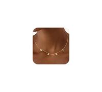 Eaciy - Collares para mujer, regalo para el día de la madre, collar delicado chapado en oro de 14 quilates que no se decolora, regalo para la nueva mamá, Acero inoxidable, No es una piedra preciosa