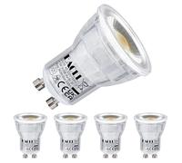 EACLL Bombilla LED Mini GU10 Blanco Cálido 3000K 4,5W, Sustituye a Halógeno 40W, Pack de 4, 360 lúmenes, luz LED sin Parpadeo, ángulo de haz 38 °, MR11 No regulable CA 230 V, Lámpara