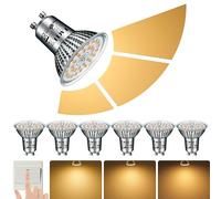 EACLL Bombillas LED GU10 10W-5W-1W Regulable(3 Etapas), No requiere atenuador, Blanca Cálida(2700K), Paquete de 6, 850LM Equivalente 110W Halógena Reflectora, 120° Sin Parpadeos Con Memoria Spotlight