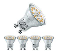 EACLL Bombillas LED GU10 3000K Blanco Cálido 3.5W Fuente de Luz 450 Lúmenes Equivalente 50W Halógena. AC 230V Sin Parpadeo Focos, 120 °Spotlight, Lámpara Reflectora no Regulable, Pack de 2