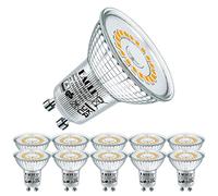EACLL Bombillas LED GU10 6000K Blanco Frio 4.8W Fuente de Luz 585 Lúmenes Equivalente 75W Halógena. AC 230V Sin Parpadeo Focos, 120 ° Spotlight, Lámpara Reflectora no Regulable, 10 Pack