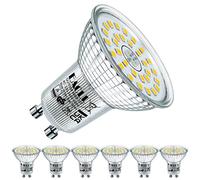 EACLL Bombillas LED GU10 Blanco Neutro 6W Reemplaza 100W Halógena, Pack de 6, Focos Sin Parpadeo AC 230V, 4000K 745 Lúmenes 120 ° Spotlight, Lámpara Reflectora no Regulable