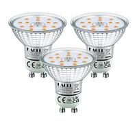 EACLL Clase B Alta ombillas LED GU10, Pack de 3, 880lm 3000K Blanco Cálido, 4.7W Equivalente 120W Halógena, Sin Parpadeo Focos, 120 ° Spotlight, Ø50xH53mm Reflectora, No Regulable