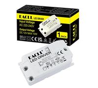EACLL Transformador AC 240V a DC 12V 850mA 10W, Para Drive de Menos de 10W MR11 G4 MR16 GU5.3 Bombillas y Tiras de Luz LED, Adaptador de Lámpara Controlador Alimentación, 1 Pack