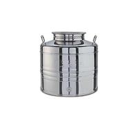 eacommerce Contenedor cubo de acero inoxidable para aceite con grifo y alfombrilla antideslizante de regalo (50 litros)