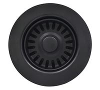 EADOT - Conjunto de Drenaje de Fregadero de Cocina Negro de 3-1/2 Pulgadas con colador de Cesta y tapón, colador de Cesta de Drenaje de Cocina para fregaderos de Cocina de Granito/Arcilla refractaria