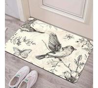 EAEQKOUC 3D 3D Bird Pattern Floor Mat - Machine Washable, Great for Playrooms, Bathrooms, Kitchens, Living Rooms and Bedrooms-50x80cm