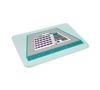 EAEQKOUC 3D 3D Contemporary in Blue Felpus Antideslizante Alfombra de Suelo Alfombra Duradera para Entrada a la Cocina, Alfombrillas para los pies del balcón del hogar - 40x60cm