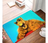 EAEQKOUC 3D 3D Custom Funny Alf Door Floor Kitchen Bathroom Mat Outdoor Alien Life Form Sci Fi TV Show Doormat Living Room Entrance Carpet Rug-50x80cm