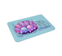 EAEQKOUC 3D 3D Hoy es un día Mejor Porque TÚ existes Abrazando pulpos en la Concha Felpus Antideslizante Felpudo de Suelo Entrada al Dormitorio Tapetes para los pies - 60x90cm