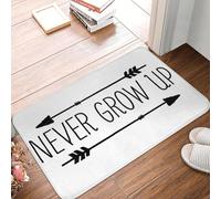 EAEQKOUC 3D 3D Never Grow Up Anti-Slip Doormat Floor Mat Absorbent Mat Carpet Rug for Kitchen Entrance Home Balcony Footpad Mats-60x90cm