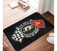 EAEQKOUC 3D 3D Personalizada Isle of Man TT Races Felpudo Antideslizante de baño Felpuda de Cocina Suelo del Inodoro Alfombra de Entrada Alfombra - 40x60cm