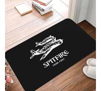 EAEQKOUC 3D 3D Vintage British Supermarine Aircraft Design, Non-Slip Machine Washable Polyester Mat for Kitchen-50x80cm