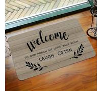 EAEQKOUC 3D 3D Welcome to Our Porch Long Decorative Mat, Suitable for Indoor and Outdoor Use, Suitable for Home Entrance, Outdoor entrance-40x60cm