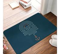 EAEQKOUC 3D 3D Whimsical Whale Design Non-Slip Bathroom Mat - Machine Washable, Lightweight Polyester Rug for Bedroom & Entrance Decor-50x80cm