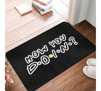 EAEQKOUC 3D Cita Divertida Personalizada en 3D Friends Show de TV Felpudo de Entrada Antideslizante Cocina baño Suelo Felpuda de Puerta Cómo Vas Alfombra del Garaje Moqueta Reposapiés - 40x60cm